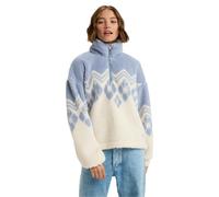 Roxy Womens Mountain Story Polar Half Zip Fleece - Egret - 2XL