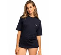Roxy Womens New Enjoy Waves Surf Short Sleeve Rashguard - Anthracite - XS