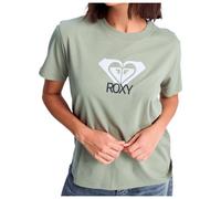 Roxy Ocean Road Art - Women Green Short Sleeve T-Shirt