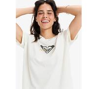 Roxy Short-Sleeved T-Shirt OCEANREGULAR Corpo Young Womens White XS