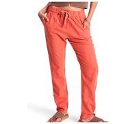 Roxy - Women's On The Seashore Linen Cargo Trousers - Casual trousers size XL, red