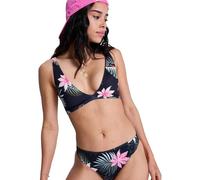 Roxy Womens Paradise Fleur Bikini Top - Anthracite - M