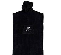 ROXY WOMENS PONCHO TOWEL.NEW STAY MAGICAL BLACK HOODED BEACH CHANGING ROBE W21