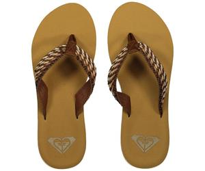 Roxy Women's Porto Rope Sandal, Mocha Coffee, 9 UK