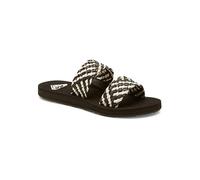 Roxy Women's Porto Slide Ii Sandal, Black White, 5 UK