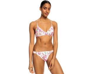 Roxy Womens Printed Beach Classics 2 Piece Bikini Set - White Tropical - XS