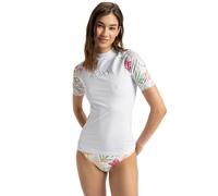 Roxy Women's Printed Short Sleeve Lycra Bright White