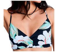 Roxy Printed Essentials Wrap Bra - Women Black Bralette Bikini Top