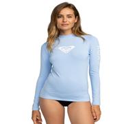 Roxy Women's Rash Guard Whole Hearted UPF 50+Long Sleeve Sun Protection Swim Shirt-Quick Dry Rashguard, Bel Air Blue 241, Large