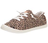 Roxy Women's Rory Slip on Sneaker, Beige Cheetah Ex, 3 UK