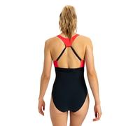 Roxy Active Colorblk - Women Black One-Piece Swimsuit
