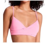 Roxy Essentials Sd Wrap Bralette Bikini Top Pink L Woman