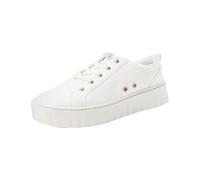 Roxy Women's Sheilahh Slip on Platform Sneaker Shoe Loafer Flat, White, 7.5 UK