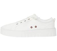 Roxy Women's Sheilahh Slip on Platform Sneaker Shoe, White, 4 UK