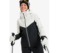 Roxy Womens Skiing Free Jet Block Jacket, Black, Size M, Women Black