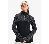 Roxy Womens Skiing Sayna Half Zip Technical Fleece, Black, Size M, Women Black