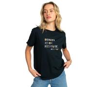 Roxy Womens Sparkle Evening Attitude (Kvj0) T-Shirt, Anthracite, XL UK