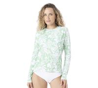 Roxy Women's Standard Long Sleeve Rashguard - UPF 50+ Sun Protection, Surf, Beach Volley, Yoga, Quick-Dry Swim Shirt, Seafoam, Medium