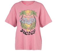 Roxy - Women's Sunnyoversize Optic Wash - T-shirt size L, pink