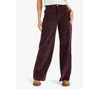 ROXY - Womens Surf On Cloud Corduroy Wide Leg Trousers - Huckleberry