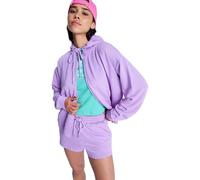 Roxy Womens Surfing By Daylight Full Zip Cardigan Sweater, Crocus Petal, XL EU