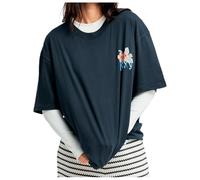 Roxy - Women's Talloversize Washed - T-shirt size L, blue