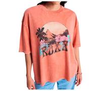 Roxy - Women's Talloversize Washed - T-shirt size L, red