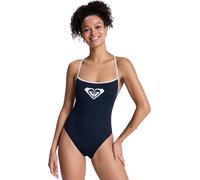 Roxy Womens The Retro Essentials High Leg Swimsuit, Black, Size M, Women Black