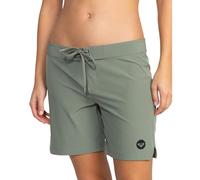 Roxy Women's Board 7" Inseam - Quick Dry Swim Shorts, Swimsuit Bottom, Bikini Cover Up, Beachwear, Agave, S