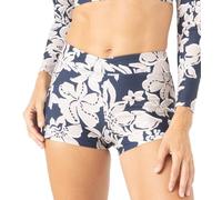Roxy Women's Tummy Control Biker Volleyball Shorts, Stretch, Breathable Yoga Beach Activewear Bikini Bottoms, Navy Blue, S