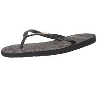 Roxy Women's Viva Stamp Flip Flop Sandal, Metallic Gold/Black 233, 4 UK