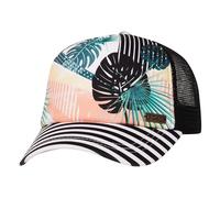 Roxy Women's Water Come Down Trucker Hat, Jet Black Crazy Victoria Popsurf, One Size