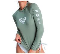 Roxy Whole Hearted Long Sleeve T-Shirt Green Women - XS