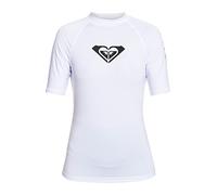 Women's Roxy Womens Whole Hearted UPF 50 Surf Rash Vest Guard T-Shirt - White - Size: 12