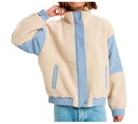 Roxy Wrap It Up Cord - Sherpa Oversized Jacket With Corduroy Block For Women