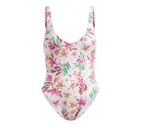 Classics One Piece Swimsuit White floral print