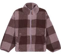 Roxy - Zipped Jumper - Like Electricity Nirvana Be Bold Plaid Rg in Recycled Polyester - Size 10 y - Burgundy Burgundy 10 y