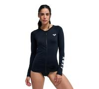 Women's Long Sleeve Zip Surf T-shirt Roxy Essentials Noir M