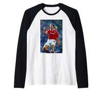 Roy Keane Manchester United Goal Tottenham Hotspur Football Raglan Baseball Tee