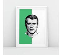 Roy Keane Portrait - Ireland Legend - A3 Print by Rogues' Gallery