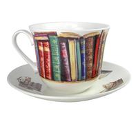Roy Kirkham Creative Writing Book Lovers Breakfast Tea cup and Saucer Set Fine Bone China by Roy Kirkham