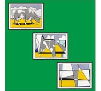 Roy Lichtenstein 1923 1997 Cow Triptych Cow Going Abstract 1982-3x A4 Canvas - Triptych mounted on pine frames readu to hang BensArt Triptych set 3 Three Stretched Mounted Multi Panel Wall Art Clas