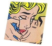 Roy Lichtenstein - Kiss / Popart / Comics Canvas Wall Art Print (60 cm x 60 cm)