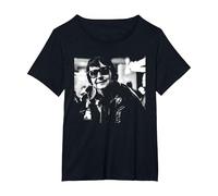 Roy Orbison Black and White Photo by Everard Smith T-Shirt, Women's Plus, Black, 3X