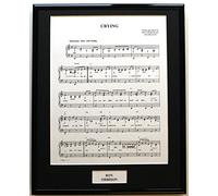 ROY ORBISON / FRAMED SONGSHEET/ CRYING (Can be personalised)