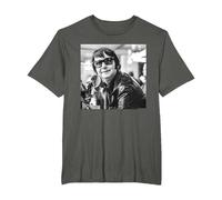 Roy Orbison Photo by Everard Smith T-Shirt, Men's Big and Tall, Asphalt Grey, 3X Tall