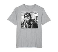 Roy Orbison Photo by Everard Smith T-Shirt, Men's Big and Tall, Heather Grey, 2X Tall