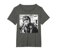 Roy Orbison Photo by Everard Smith T-Shirt, Women's Plus, Asphalt Grey, 3X