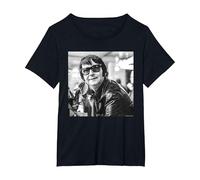 Roy Orbison Photo by Everard Smith T-Shirt, Women's Plus, Black, 1X