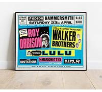 Roy Orbison The Walker Brothers Lulu Hammersmith Odeon 1966 Concert Live Tour : A Huge 30"x24" Poster Print Vintage Retro Reproduction Perfect For Any Room : BRING YOUR WALLS TO LIFE !